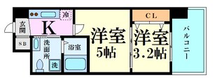 江坂駅 徒歩6分 2階の物件間取画像